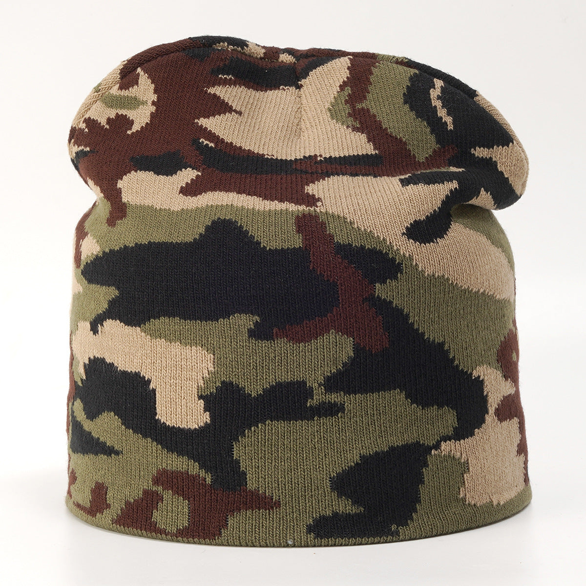 Wholesale Acrylic Camouflage Jacquard Knitted Hat